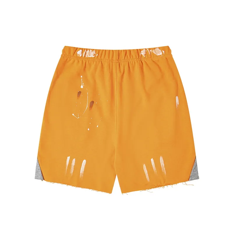GD01# P144 S-XL Gallery Dept American fashion brand high-quality hand-painted splash-ink stitching casual loose shorts